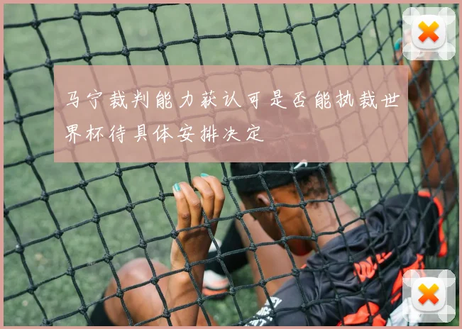 马宁裁判能力获认可是否能执裁世界杯待具体安排决定